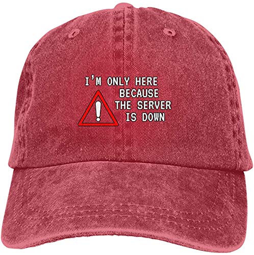 Preisvergleich Produktbild EJWERR Server is Down Sarcastic Baseball-Cap Twill Adjustable Dad-Hat