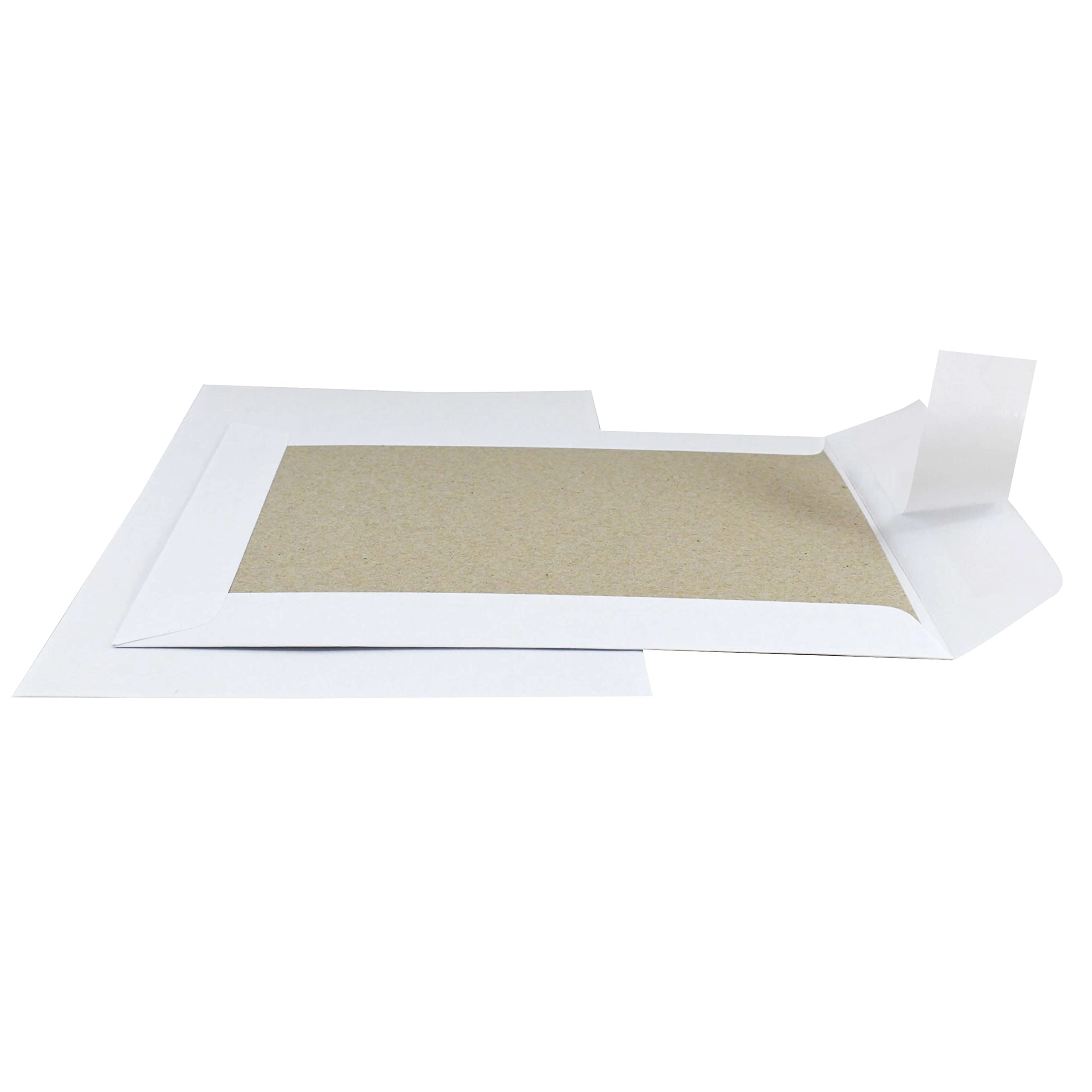 Papprückwandtaschen Versandtaschen C5 162x229mm weiß 250 Stück - Div. Formate B5 C5 weiß oder braun ohne Fenster