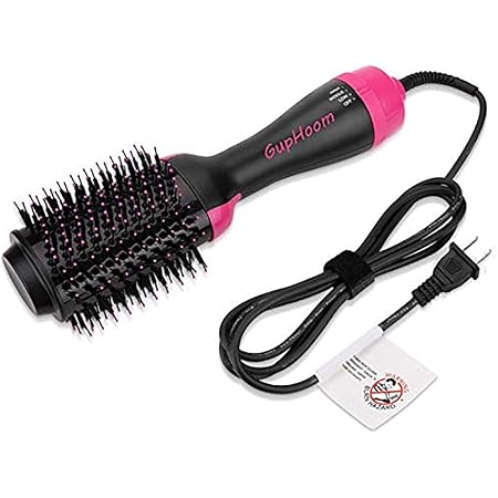 Amazon ヘアードライヤー ホットエアブラシ ヘアアイロン 3段階調節 スタイリング簡単 1000ｗ 大風量 速乾 手軽 ユニセックス Guphoom ヘアドライヤー