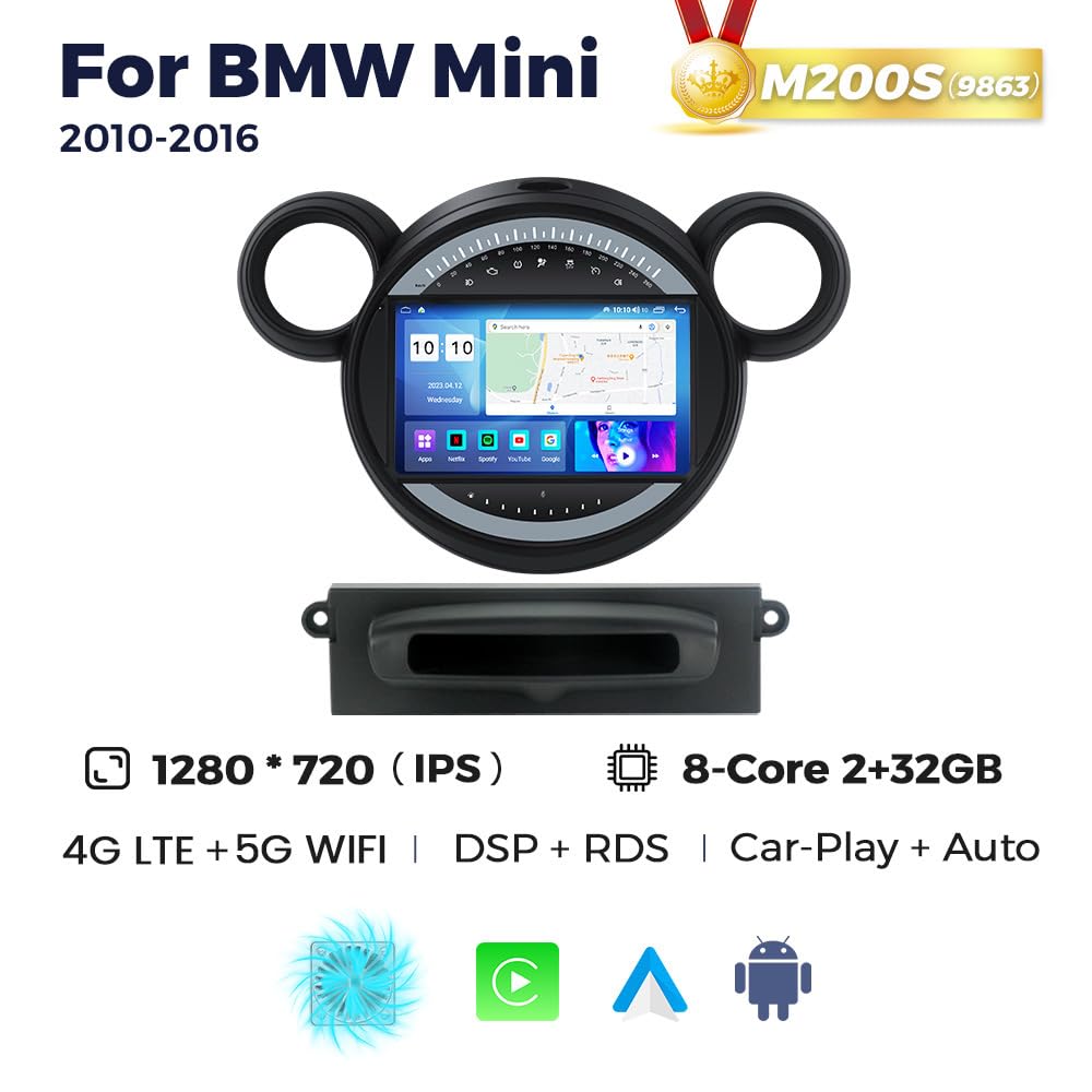 Car Stereo Radio for BMW Mini 10-16 2G RAM+32G ROM…