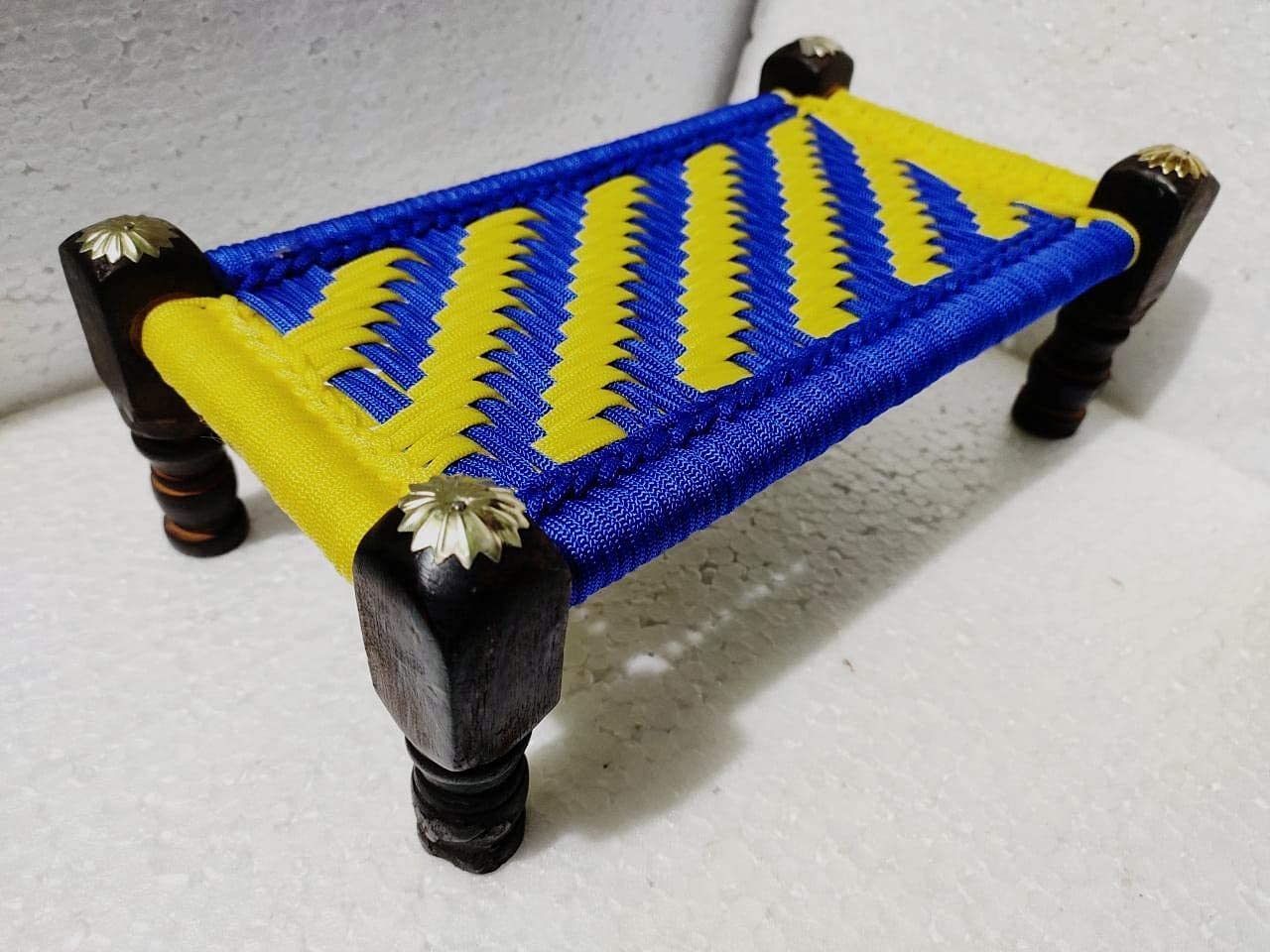 Happie Shopping Beautifully Handcrafted Toy Bed for Kids(24x15x10cm)