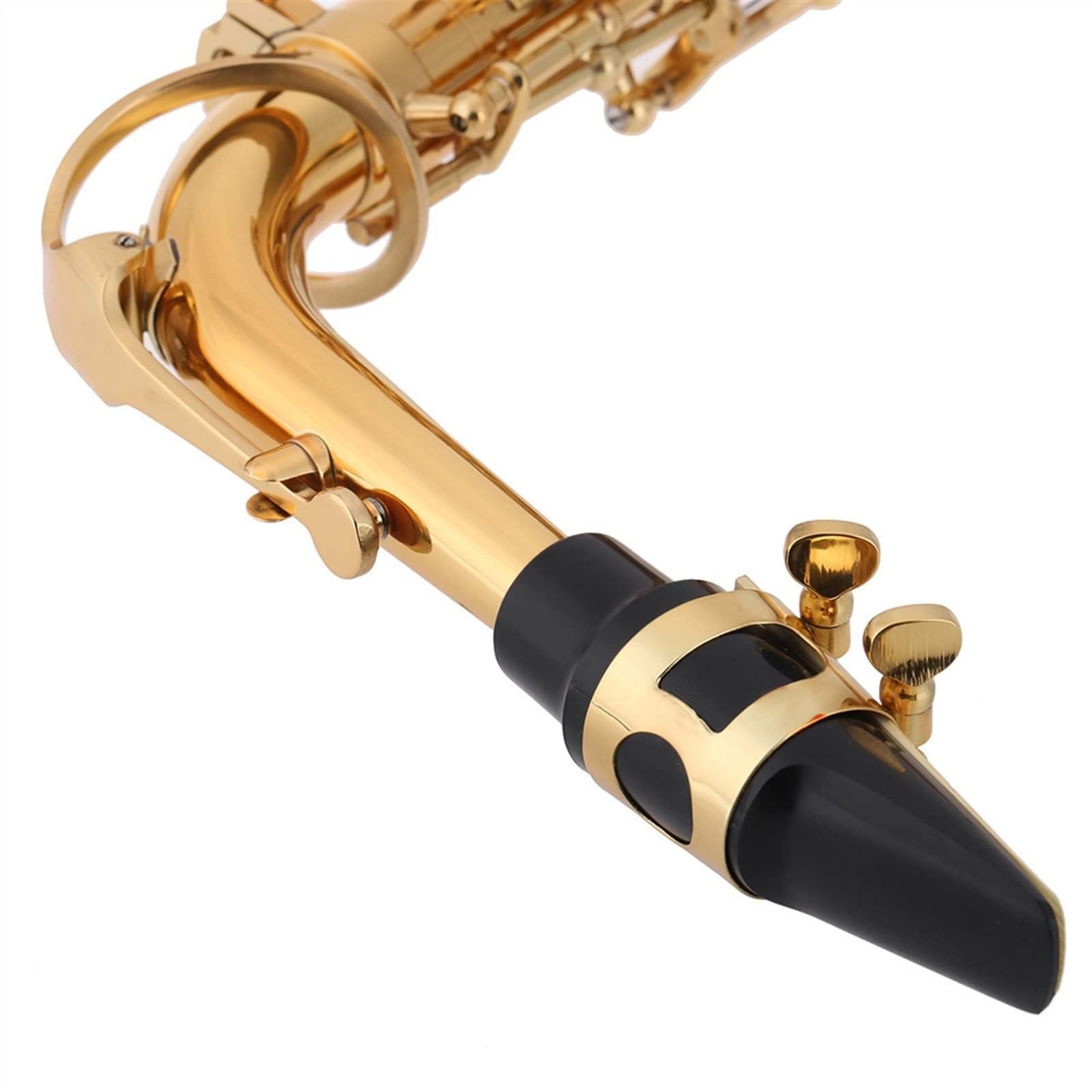 Sax Contralto in Mi Bemolle (EB) Oro, Ottone Laccato, Modello 802, Strumento A Fiato per Studenti E Principianti.
