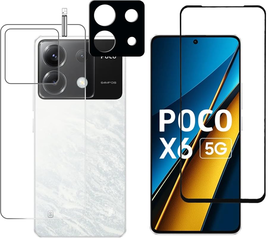 FRONT & BACK SCREEN GUARD FOR POCO X6 5G WITH CAMERA GLASS-3 PACK -SD-123 (B0CS6XKJZT) Amazon Price History, Amazon Price Tracker