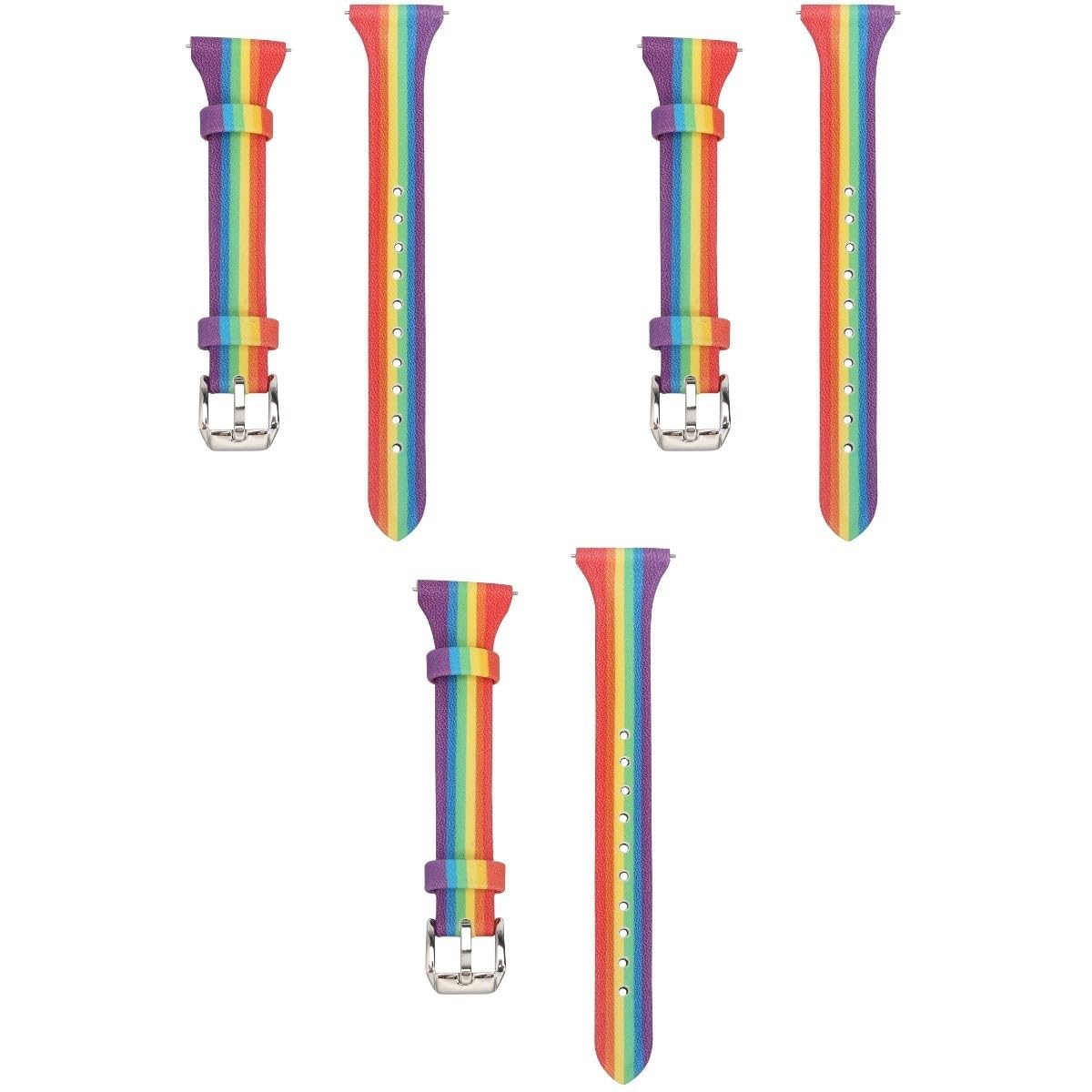 3 Piezas Correa de Cuero para Reloj de Unidades Banda de Reemplazo Resistente Ligera y Transpirable Compatible con Relojes Inteligentes para