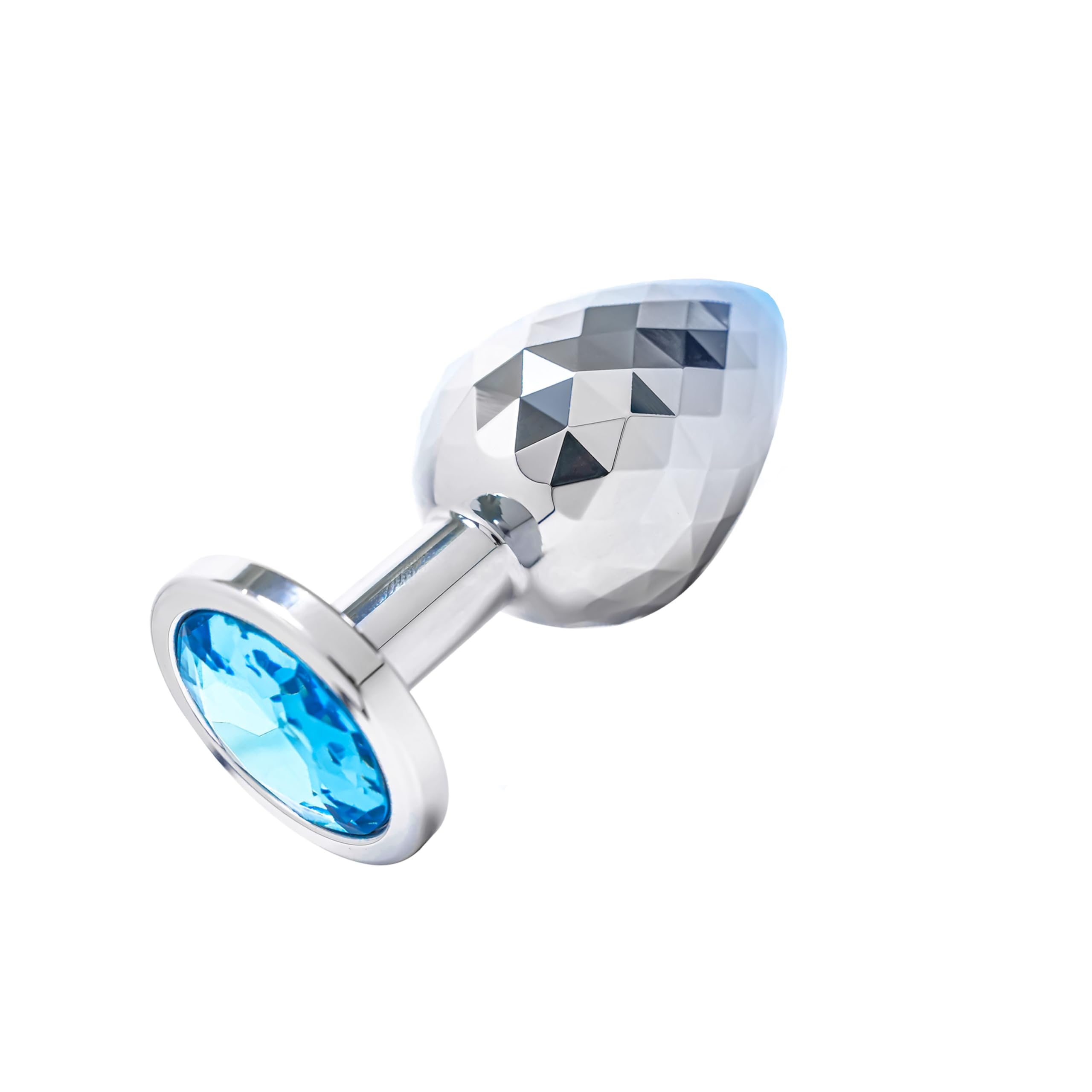 Comfortable Stainless Steel Metal Anal Plugs - S/M/L 3 Sizes Butt Plug for Advanced &Beginner Couples (Blue, L)