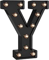 Vista 270 de Foaky LED Letter Lights Sign Marquee Light Up Letters Sign for Night Light Wedding/Birthday Party Battery Powered Christmas Lamp Home Bar