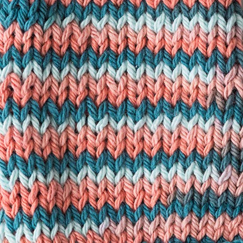 Image of Lily Sugar'n Cream Super Size Ombres Yarn, 3 oz, Coral Seas Ombre, 1 Ball