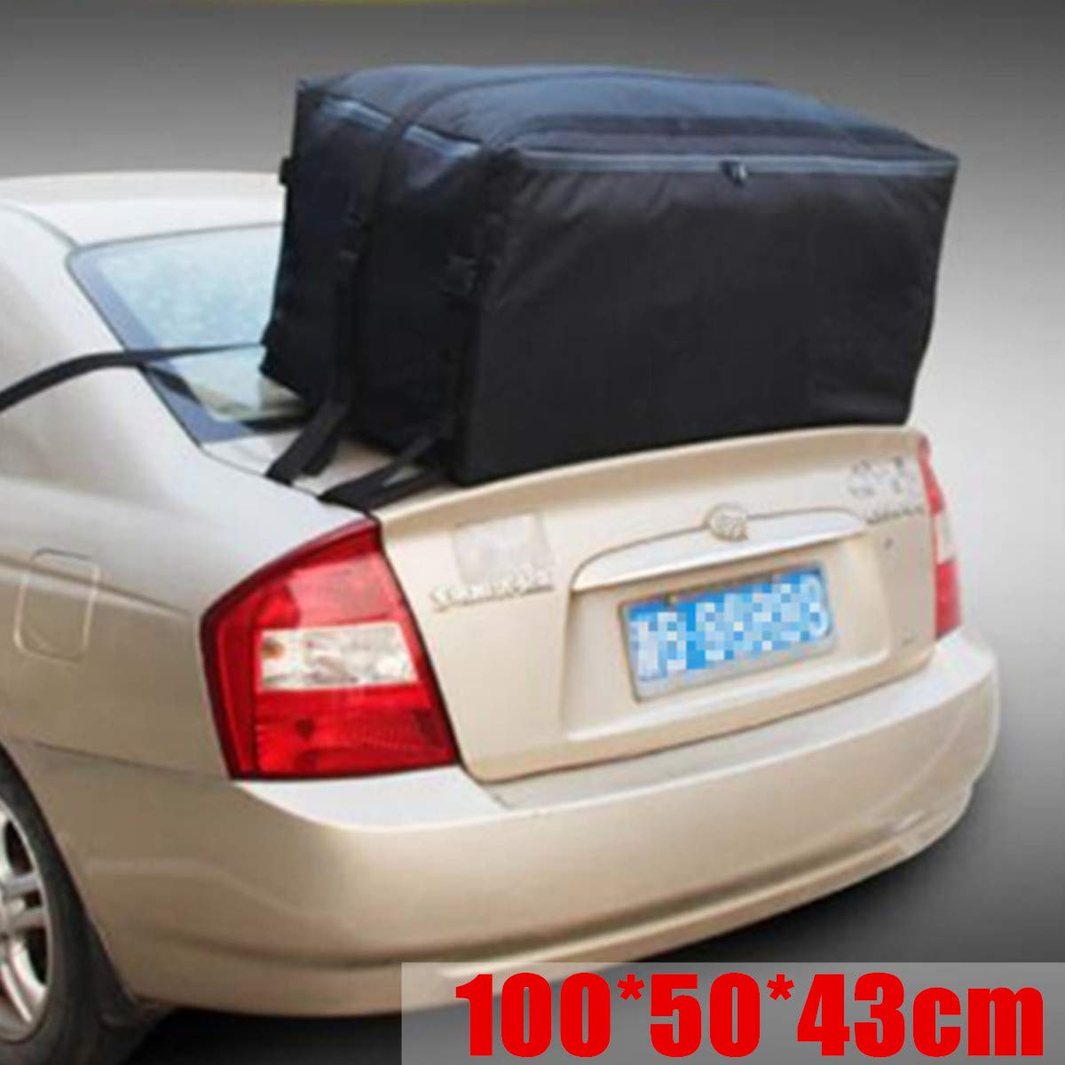 Coffre de Toit Voiture,Coffre de Toit 100x50x43cm Toit de Toit de Toit de Toit de Toit Haut de Toit Sac de Sac de Cargaison bagagerie Voyage VANVANV SUV étanche pour Voitures