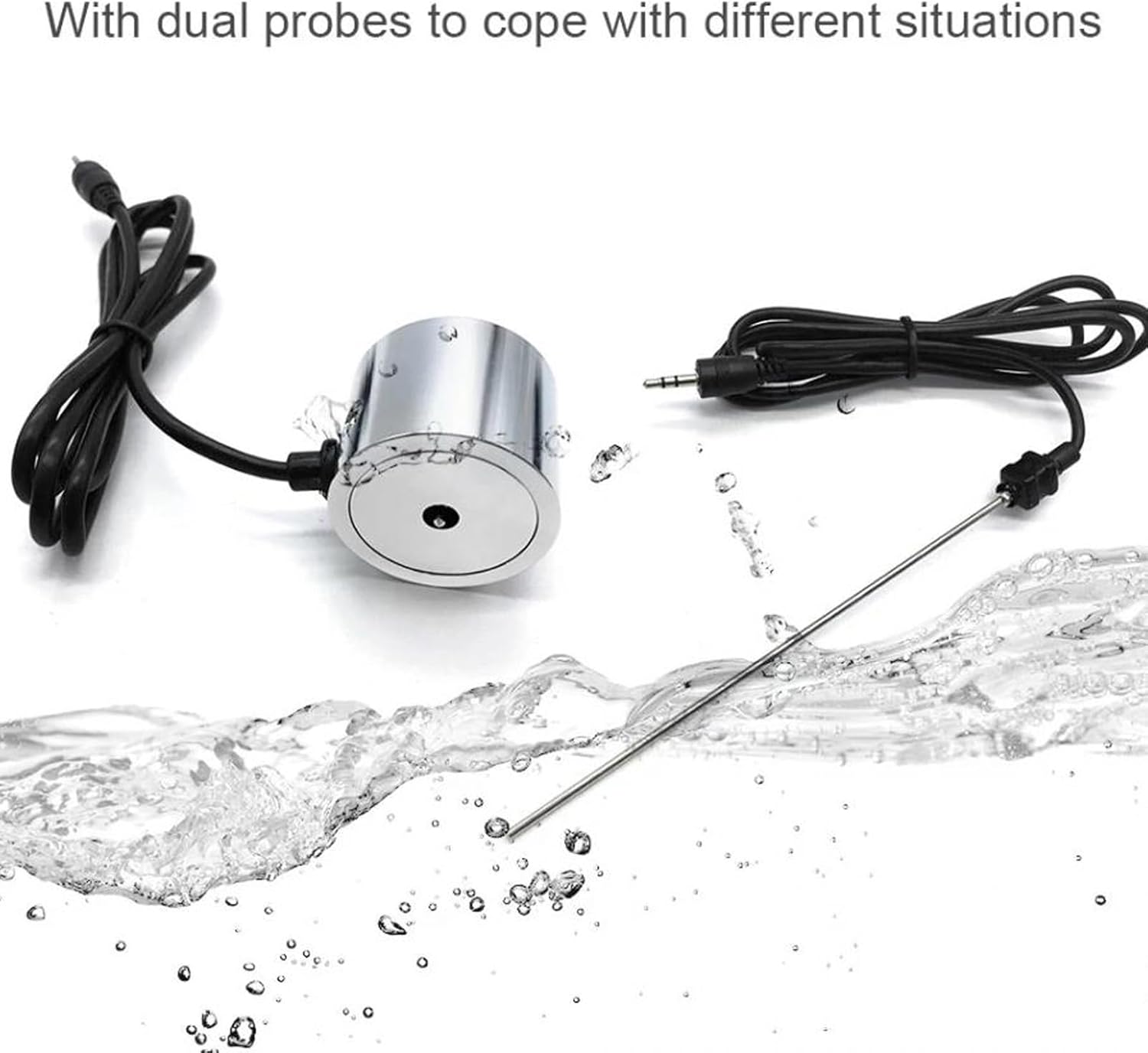 Water Leakage Detector, Water Pipe Leakage Monitor, High Sensitivity Water Pipe Leak Sensor, for Underground Water Leakage Site Construction Car Maintenance