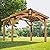 Backyard Discovery Norwood 14x12 All Cedar Wood Gazebo,Thermal Insulated Steel Roof, Durable, Supports Snow Loads and Wind Speed, Rot Resistant, Backyard, Deck, Garden, Patio Light Brown