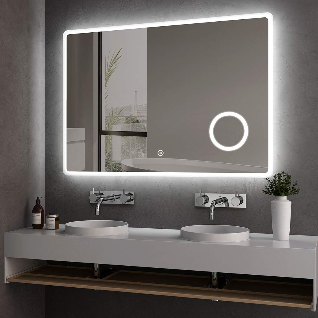 Buy Hausbath Led Bathroom Vanity Mirror Thin Bathroom Wall ed Makeup
