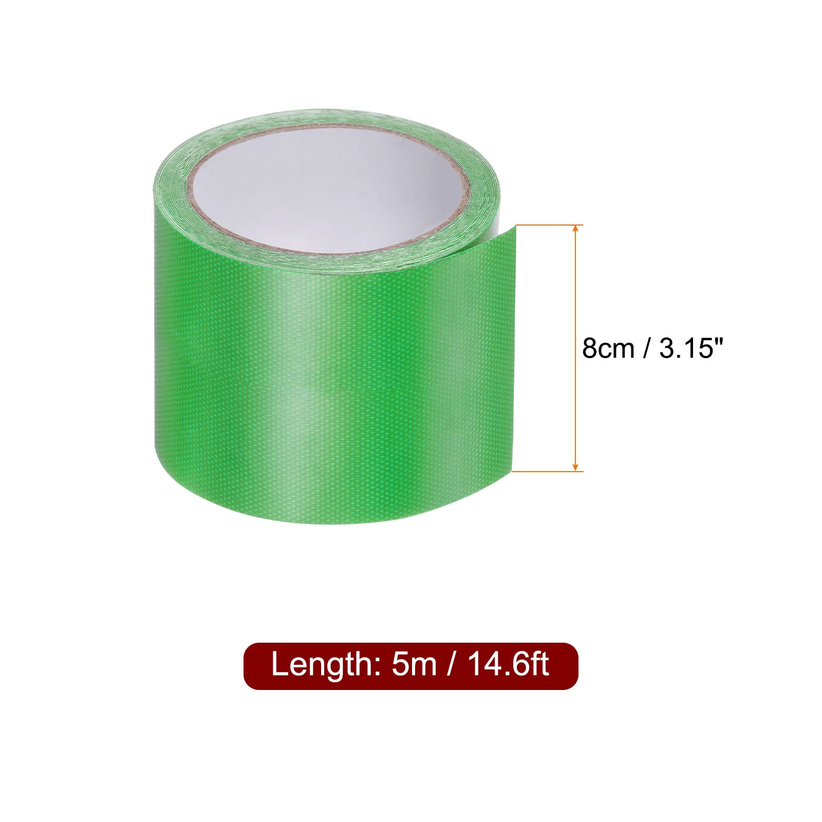 KeuLen Klebeband, Planen-Reparaturband, Zelt-Reparaturband, 3 Stück, 3,15 Zoll x 14,6 Fuß, universelles wasserdichtes Markisentuch-Reparaturband for Bastelarbeiten, Heimwerker, Outdoor-Zelt, hellgrün