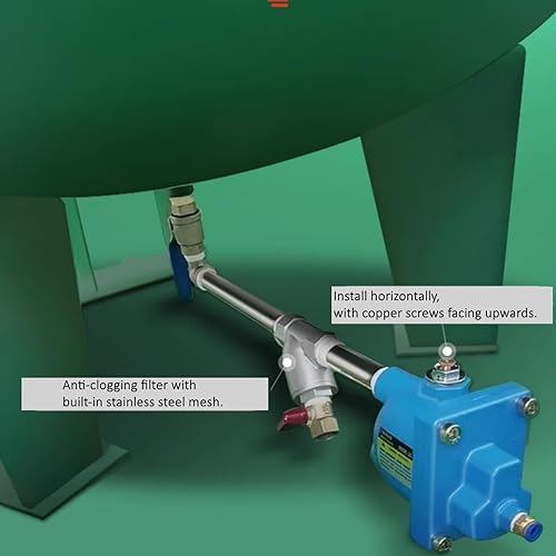 Miniatura 2 de WBK-20 Válvula de drenaje automático para compresor de aire, escurridor automático de G12 pulgadas, soporte para presión de 2.5 Mpa, sistema de aire