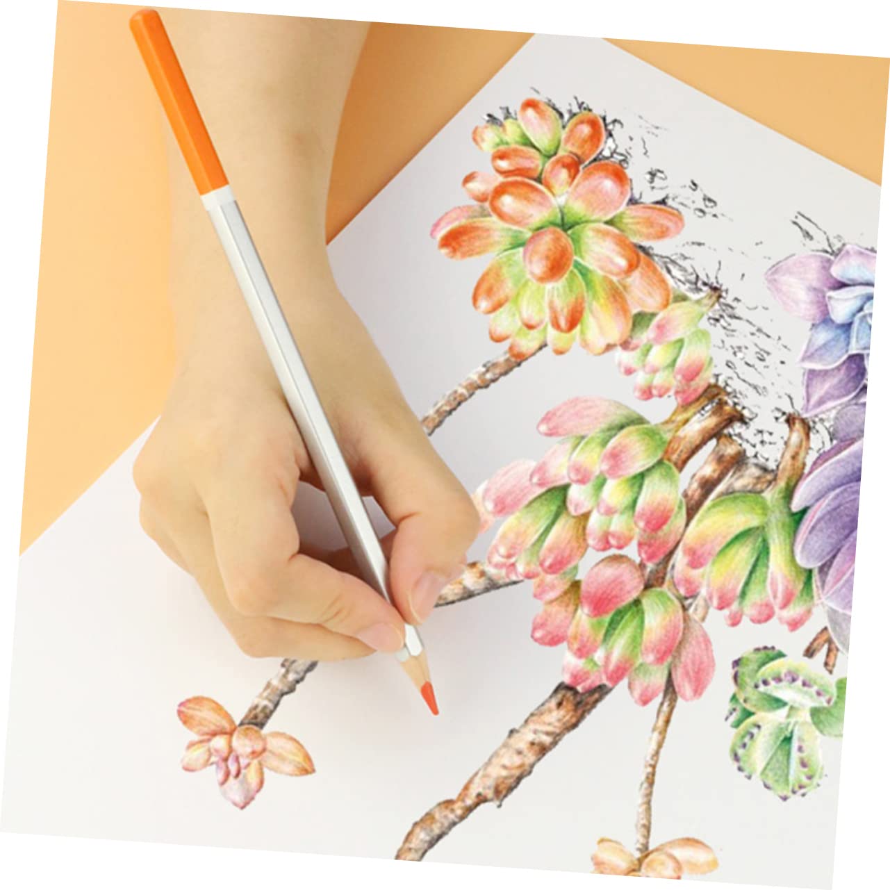 HOODANCOS Papier Aquarelle Pour Artistes 100 Feuilles A4 Vierges Recyclées Pour Croquis Et Dessins