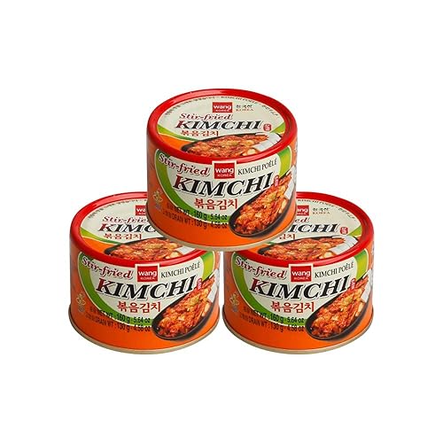 Kimchi salteado coreano, auténtica conserva de repollo napa original de buen gusto, kimchi salteado, sin gluten, vegano y sin conservantes, 5.64 oz