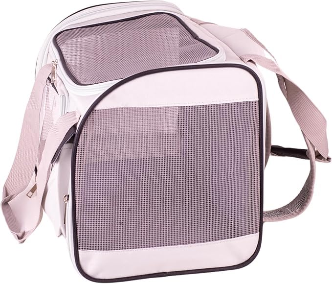 Quibropets Bubupets Transporter dla zwierząt domowych, plecak dla psów i kotów, do 7 kg, 44 x 30 x 28 cm, czarny