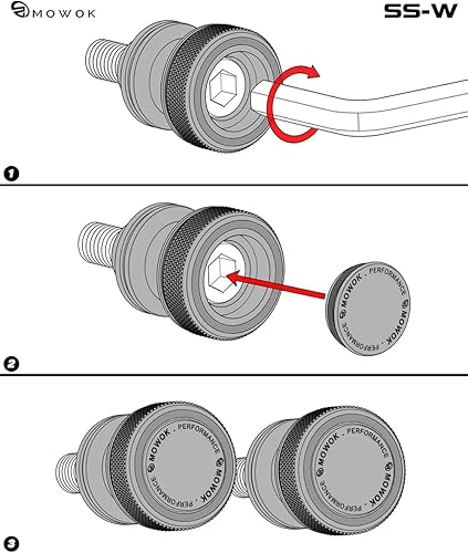 Vista 4 de MOWOK Se adapta a 150NK 250NK 250SR 400NK 650NK 400GT 650TR-G 650MT 800MT Accesorios Motocicleta M10 Basculante Carretes Slider Stand (negro)