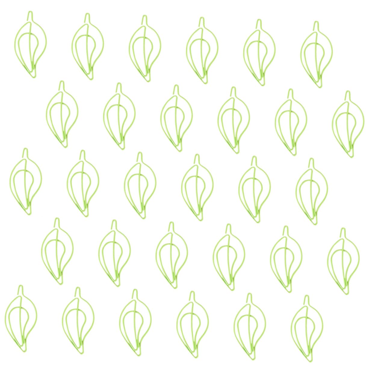 STOBOK 4 Sätze Büroklammer Bildclips Miniclips Mini-bindeklammern Neuheit Dateiclips Mini-papier Kleine Dokumentenklammern Kleiderbügel Mit Clips Metall Light Green 30 Stücke * 4