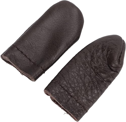 Miniatura 5 de Dedal, dedo índice suave, cuero cómodo, malla duradera, equipo de costura a mano