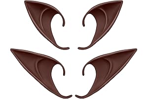 Cosplay Brown Elf Ears - 2 Pairs Pixie Ears for Anime Party Dress Up