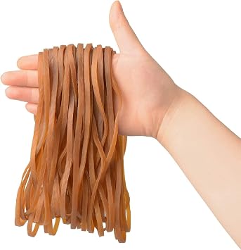 60 Pcs Large Rubber Bands Heavy Duty, Heavy Duty Trash Can Band, Strong Elastic Bands for School Home Office Supplies, Garbage Cans, File Folders, 8 x 0.16 Inch