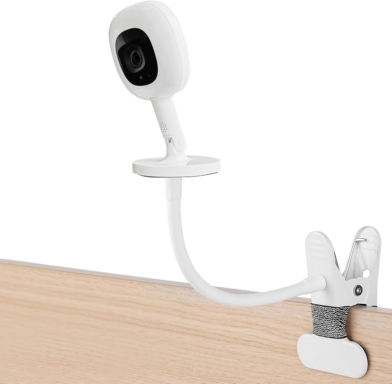 Baby Monitor Mount Compatible with Nanit Pro Smart Baby Monitor & Flex Stand Baby Monitor, 8inches Flexible Arm Monitor Mount,Attach Your Baby Cam Wherever You Like-1pack