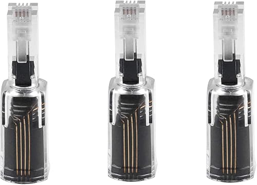 Miniatura 7 de Power Gear Desenredador de cable telefónico, rotación de 360 grados sin enredos, enchufe al teléfono fijo, para uso en el hogar u oficina, todas las