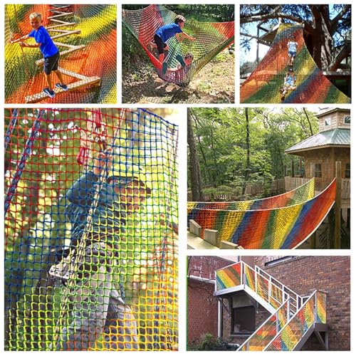 Filet d'escalade de protection multicolore haute résistance pour extérieur - 4