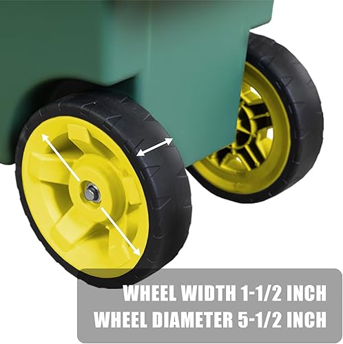 Miniatura 6 de Torin AG594B - Carrito de jardín Scooter y asiento Taburete de jardín con asiento de banco y bandeja de herramientas interior, almacenamiento