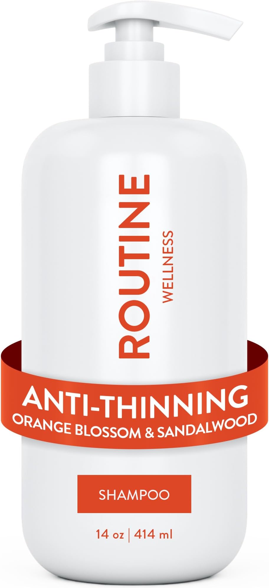 Routine Wellness Anti-Thinning Volumizing Shampoo for Thinning Hair & Hair Loss - Grow Your Confidence with Biotin & DHT Blockers - 14 oz Shampoo - Orange Blossom & Sandalwood