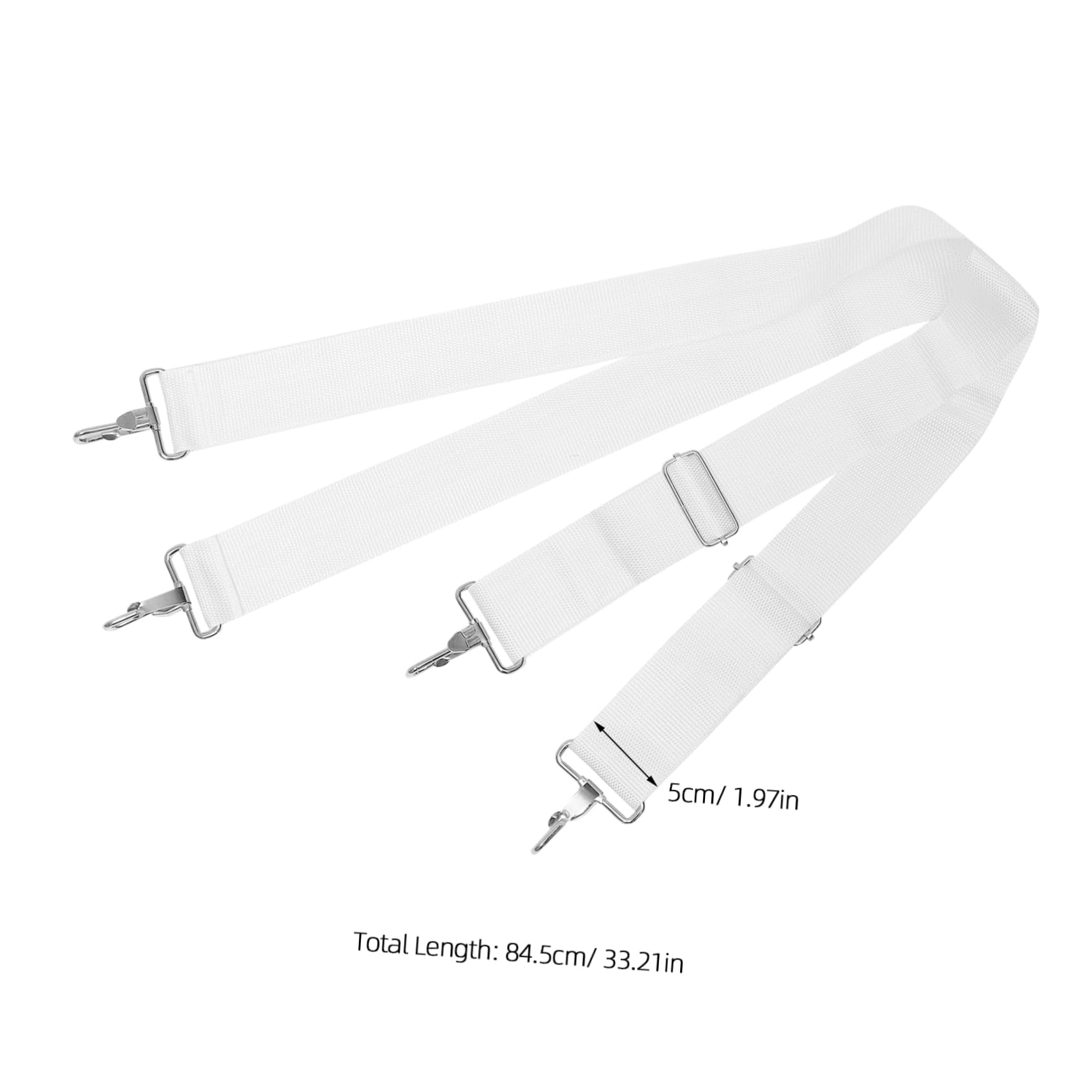 BESPORTBLE Nylon Drum Strap Marching Bass Drum Carrier Adjustable Shoulder Belt Comfortable Metal Buckles