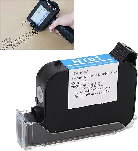 Miniatura 6 de Hilitand Cartucho de tinta invisible de 0.500 in y 1.4 fl oz, cartucho de tinta para impresora de inyección de tinta, máquina de codificación de