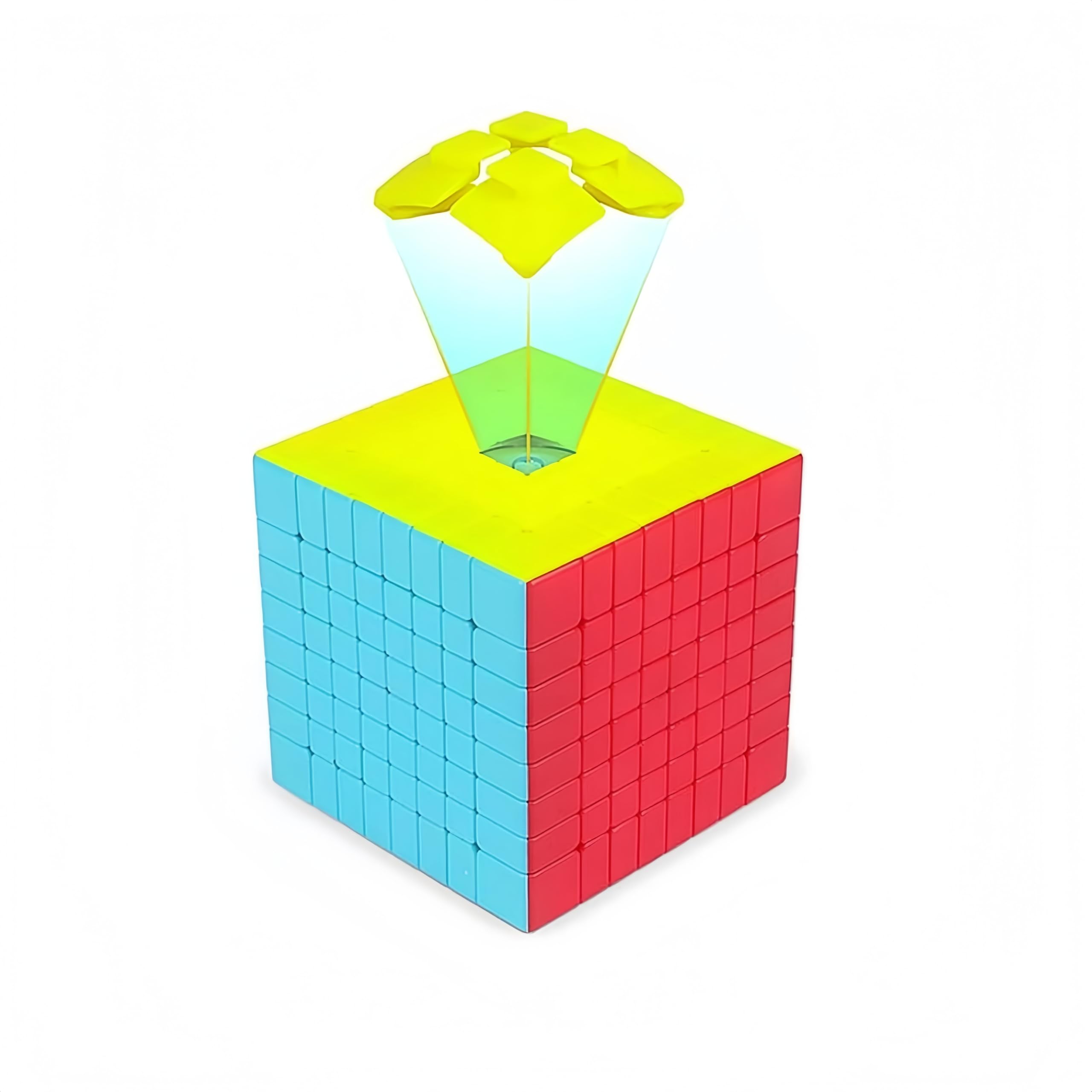 QY Toys Speed Cube 8x8 Stickerless 70mm, Puzzle Cube 8x8x8
