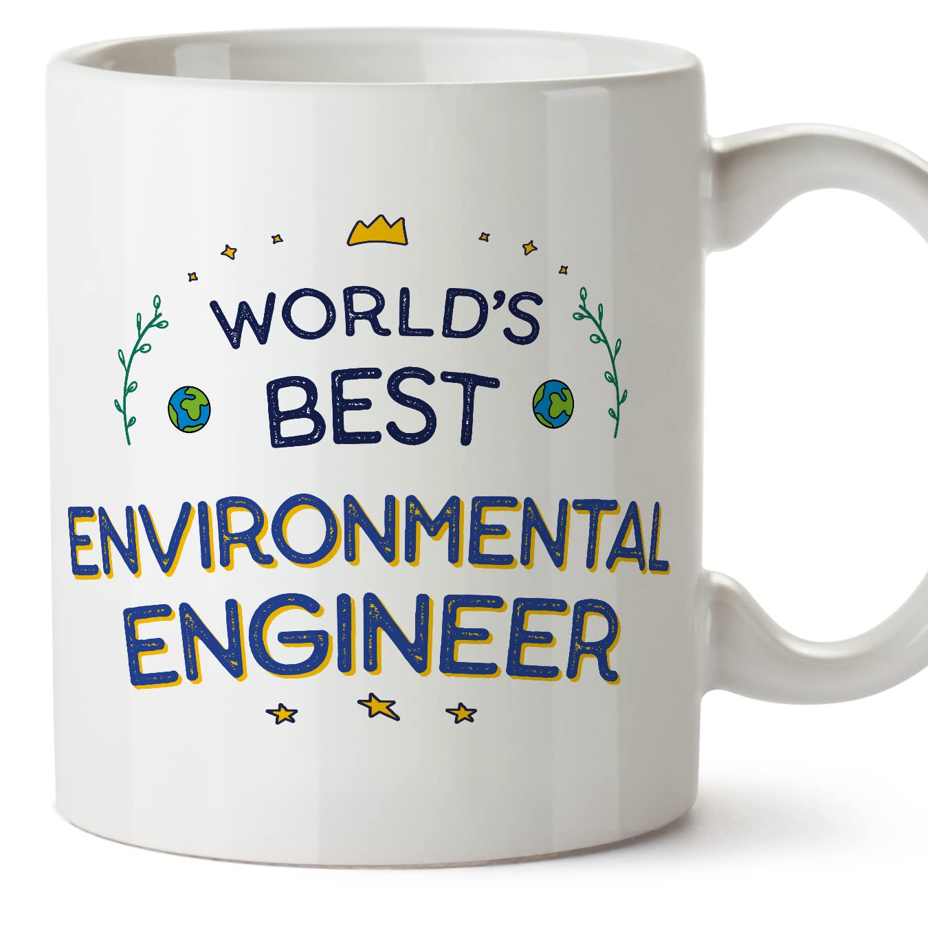 MUGFFINS Environmental Engineer Mug - in English - World's Best - Funny Gift for Colleagues - Ceramic 11oz Mug — image 1