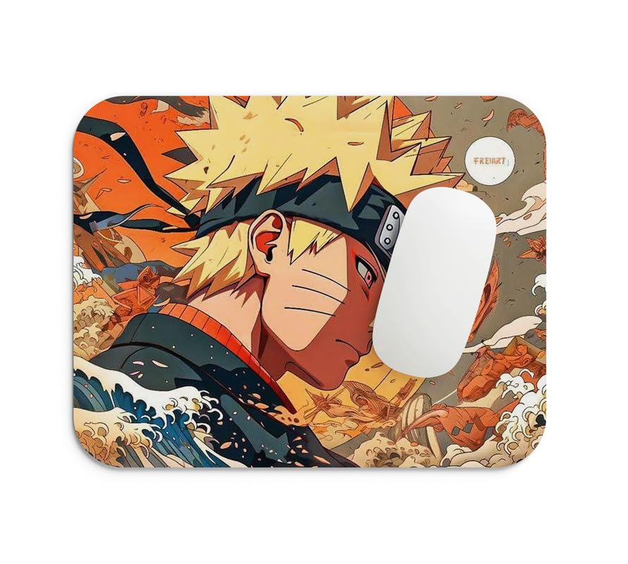 Gifts Export Hub Anime Mouse Pad for Laptop Desktop PC Gaming Mousepads Rubber Base with Anti Skid Smooth Surface (22 cm x 18 cm) Naruto Itachi Uchiha Eyes Mousepad Design-05