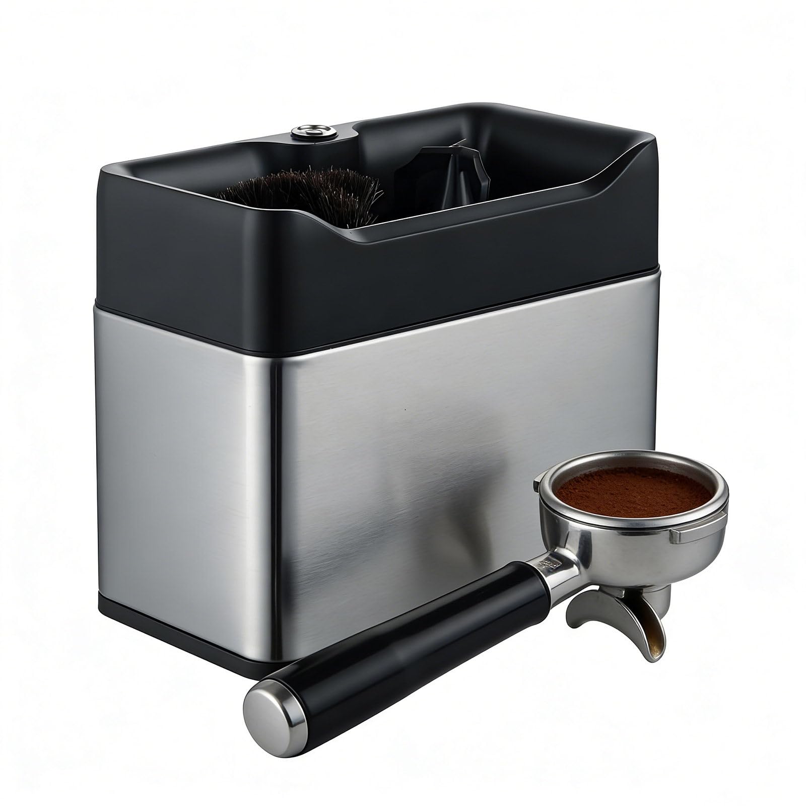Caja eléctrica de café expreso, máquina automática de limpieza de suelo con 2 raspadores y 2 cabezales de cepillo para uso doméstico, cafetería y restaurante