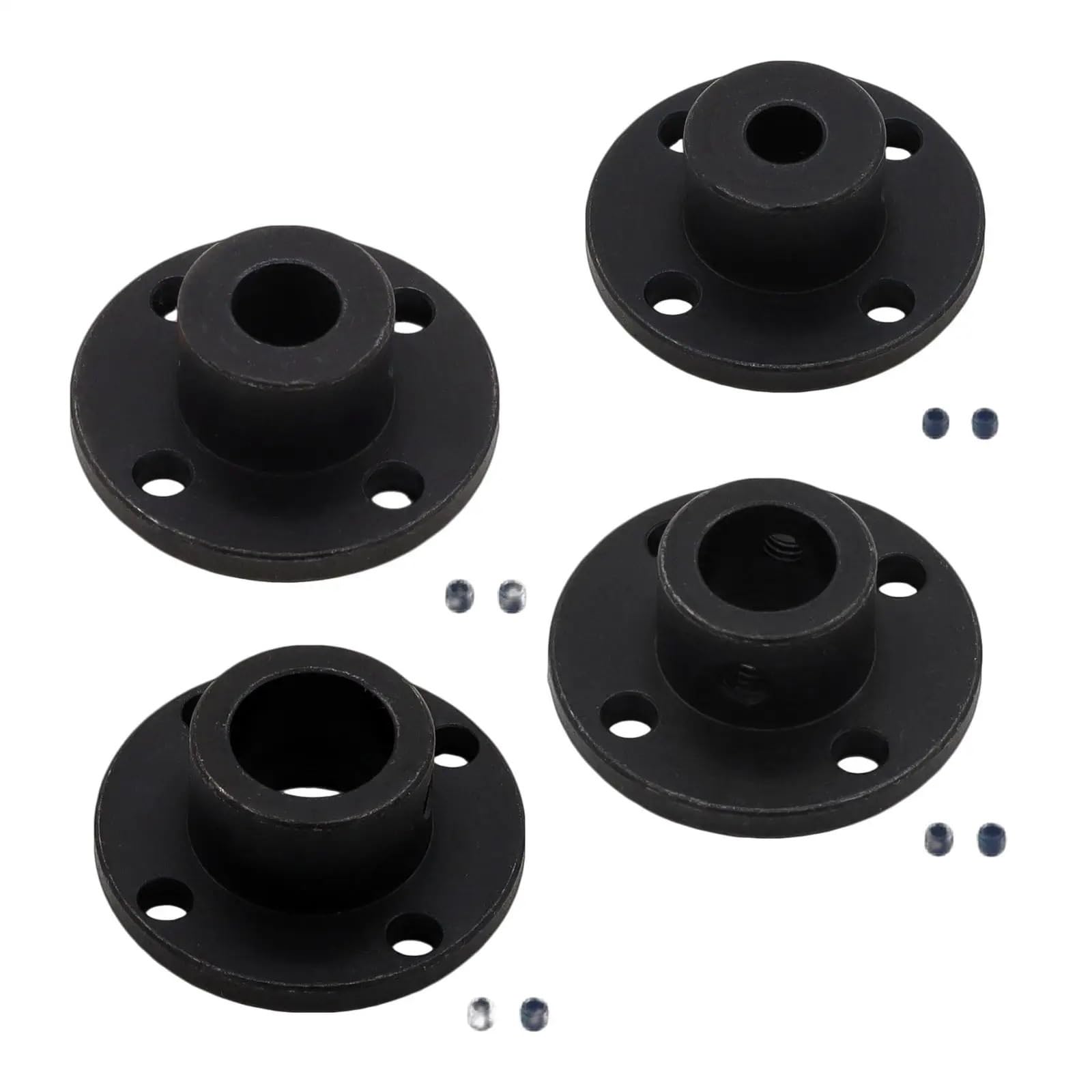 WEKONUMEX Flange Shaft Coupling, Rigid Flange Shaft Coupling Motor Connector Steel 6mm-12mm For RC Model Parts(12mm)