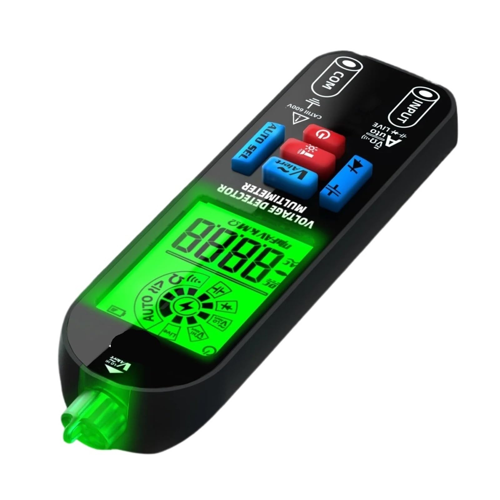 Voltmètre électrique rechargeable haute précision avec contrôle Live et test de diode