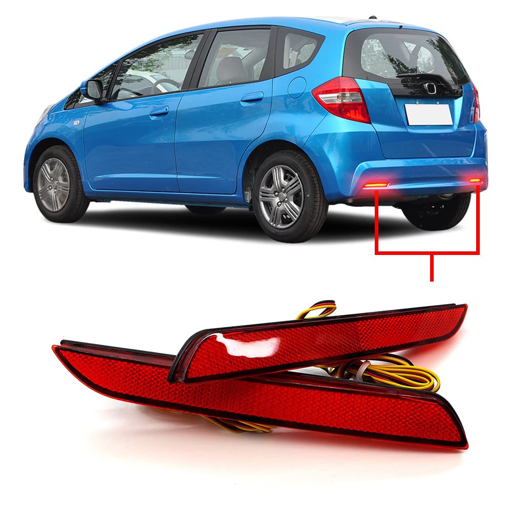 フィット GE テールランプ HONDA　加工品 GE系 フィット 後期 テールランプ 左右 下部点灯 4灯化 純正加工