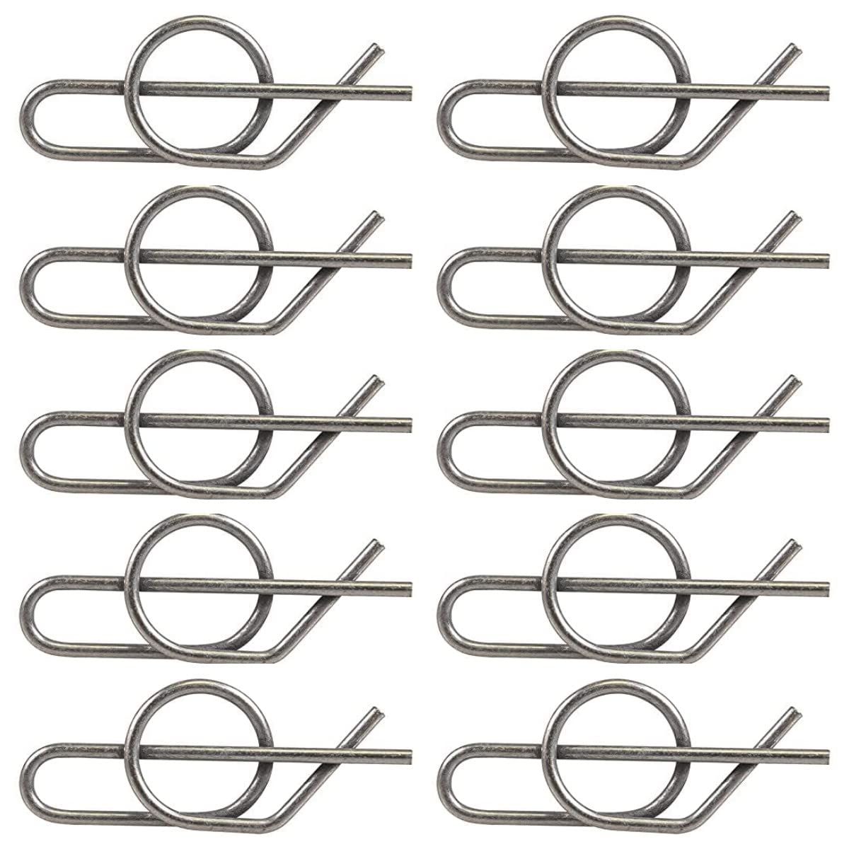 Replacement Spring Locking Cotter Pin M154221 Fits John Deere D100 G110 L100 LA100 X100 X350 Z665 (Set of 10)