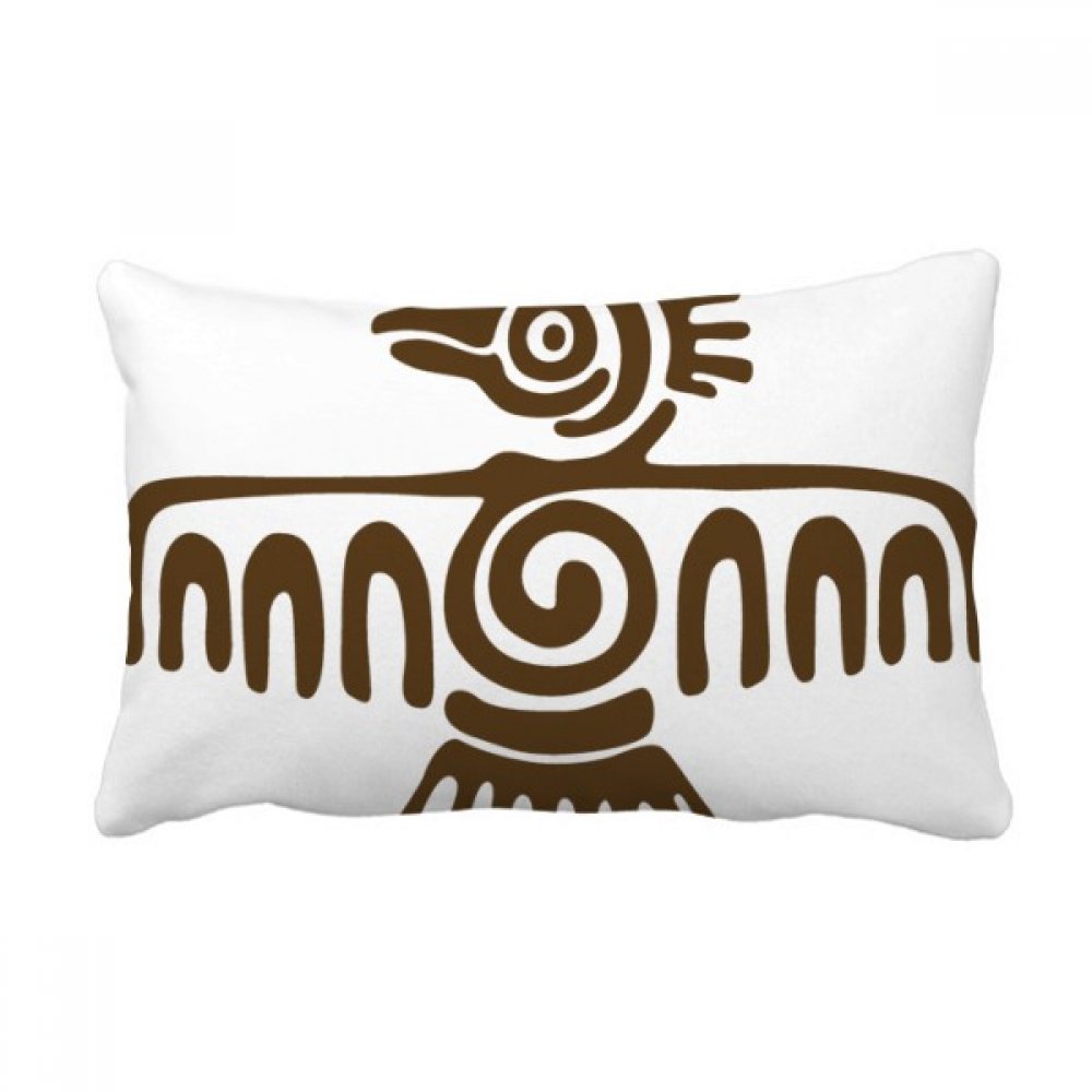 Coussin Mexique Totems 40x60 cm : housse et garnissage déco pour canapé salon