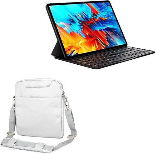 BoxWave Funda compatible con Chuwi HiPad Max – Encompass Urban Bag, correas de mensajero sobre el hombro con asa y bolsillos para bolsa, color gris