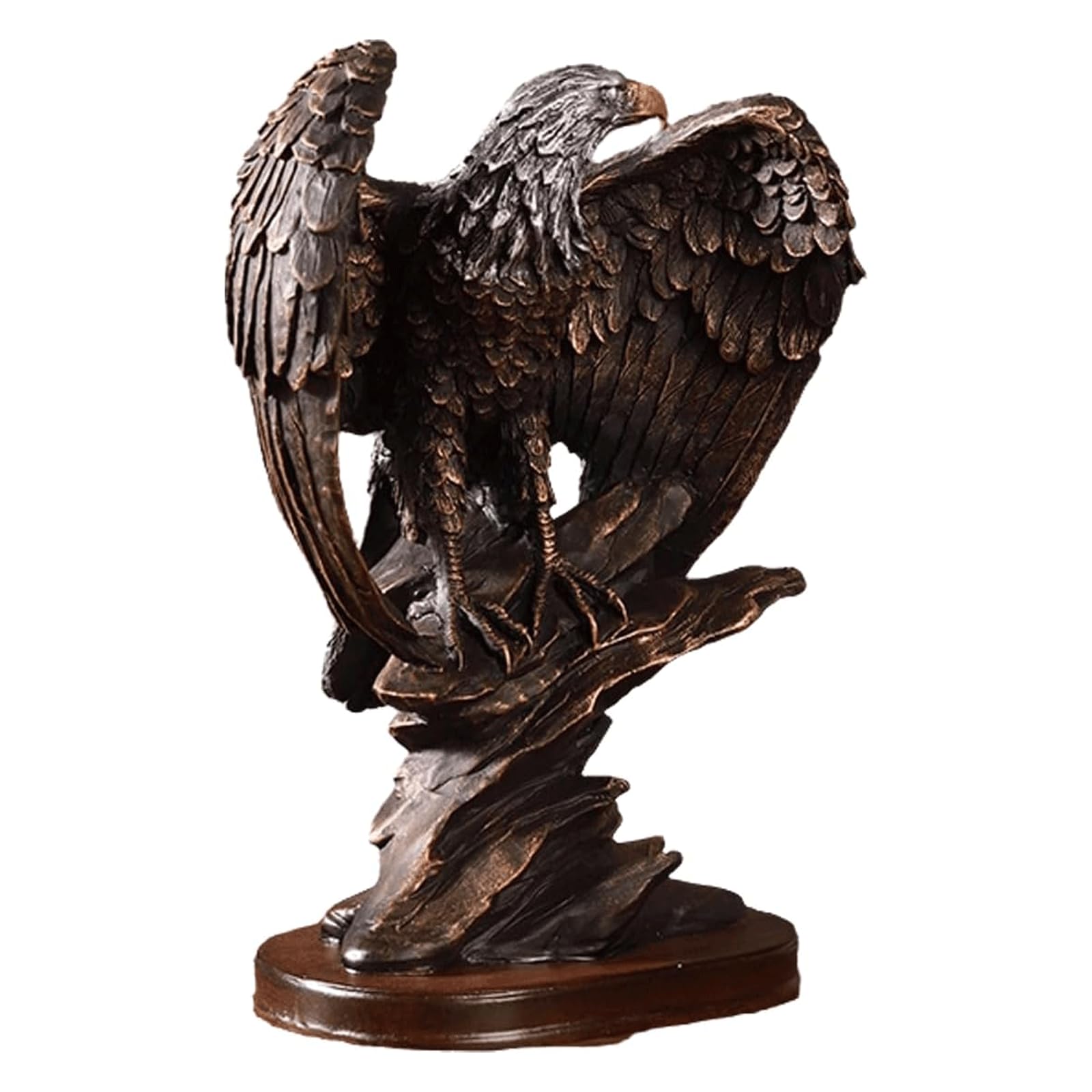 creatività Statue Statua Grande Figurina Portatile Scultura di Animali retrò Aquila Decorazione del Desktop Statue Statue di Base stabili Uso Multi-Scenario miglior Regalo