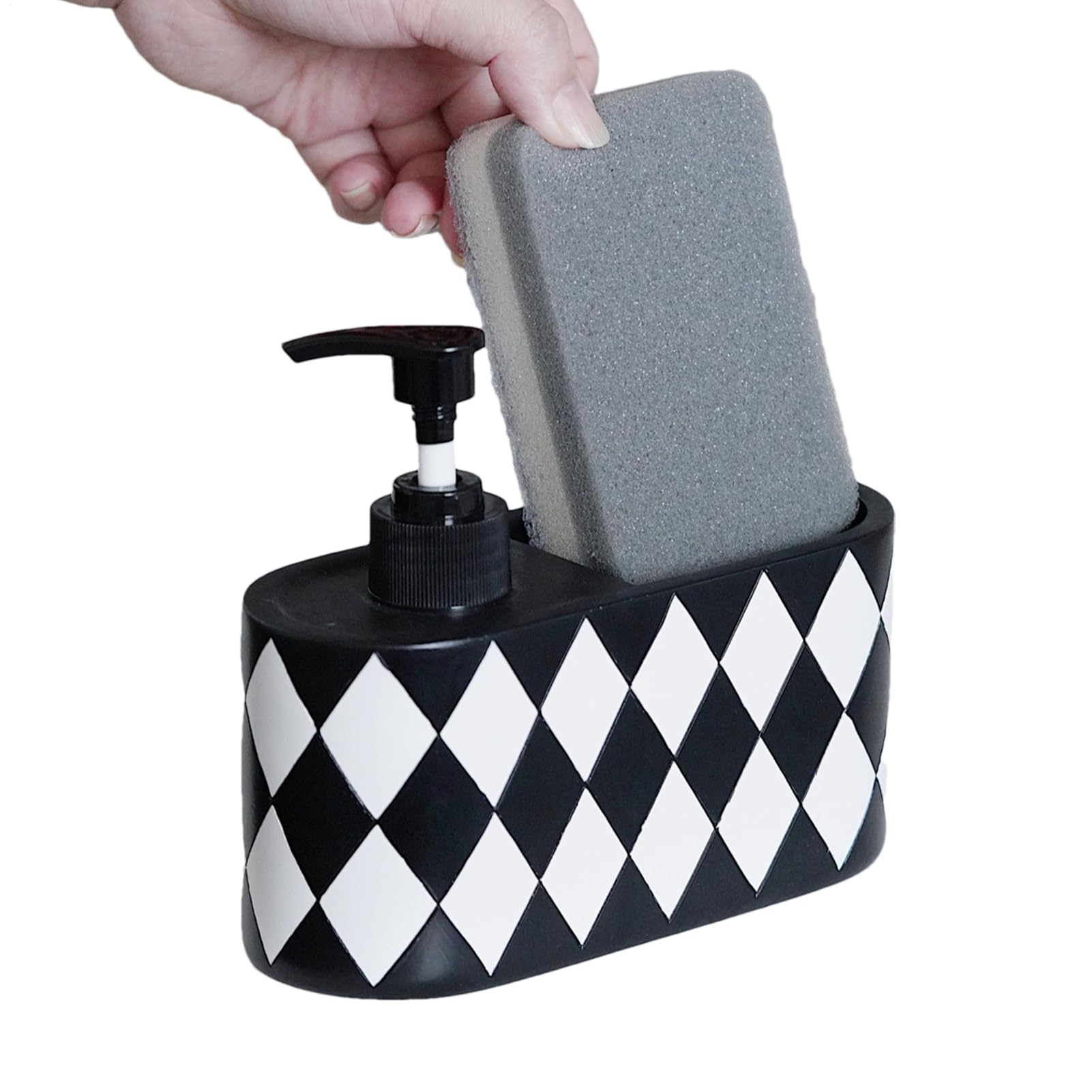 Distributeur de Savon - Récipient Rechargeable Porte Éponge