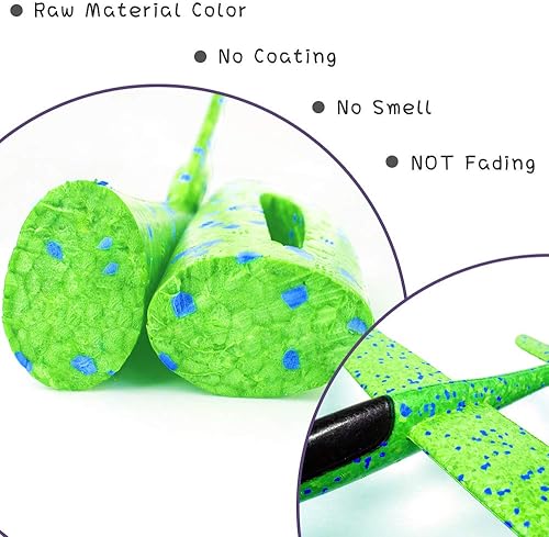 Miniatura 5 de Aviones de espuma para niños pequeños de 3 modos de vuelo de 13.5 pulgadas, juguete de avión de acrobacias de espuma para niños de más de 3 años,