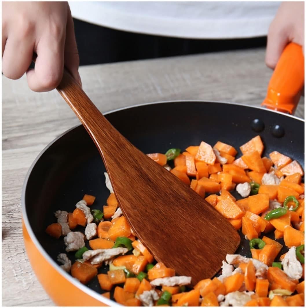 Wood Spatulas Spoons for Cooking Kitchen Utensils Sets Cooking Tools 4 Pieces