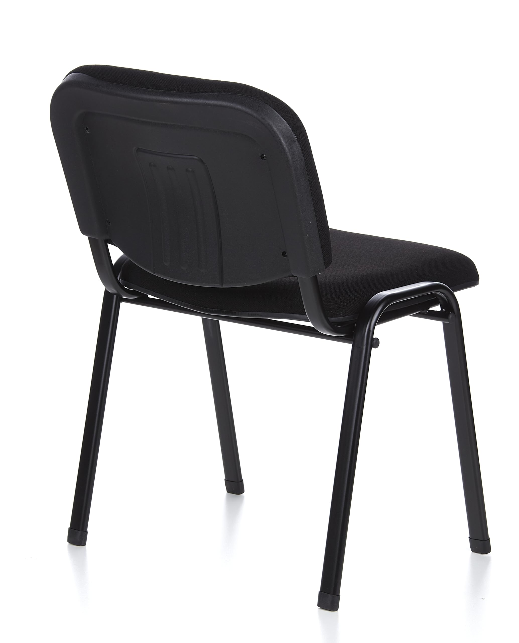 Lot de 4 chaises visiteurs XT 600 Revêtement Tissu Noir Chaise de conférence empilable