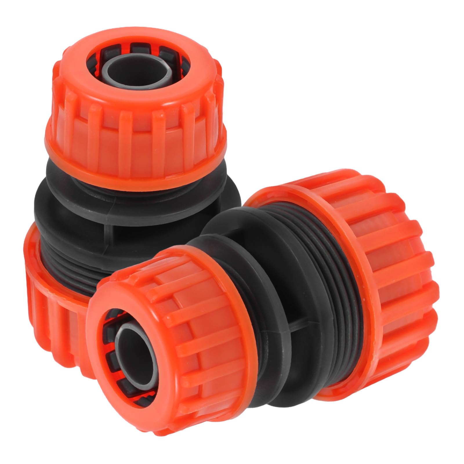 Yardwe 2pcs 1/2" to 3/4" Garden Hose Repair Connectors Sturdy Hard Abs Plastic Hose Adapters Easy to Use for Garden