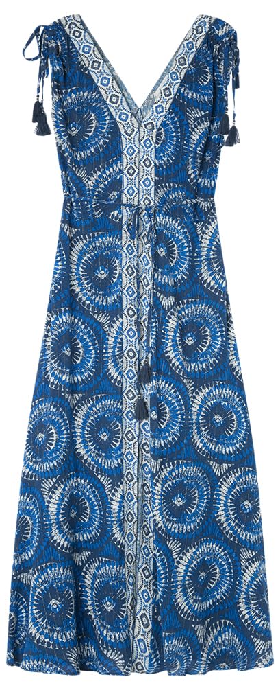 SPRINGFIELD Vestido Midi Cenefa Central para Mujer