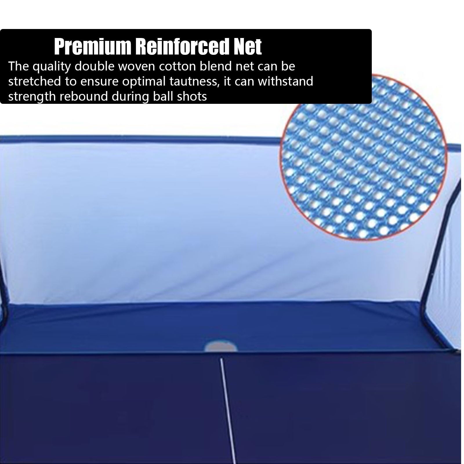 Red para atrapar pelotas de ping-pong, red metálica de práctica de ping-pong con ruedas, para adultos y niños, para saques y entrenamiento con varias pelotas, red de colección para interiores y exteri